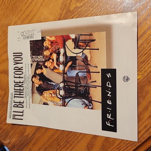 1995 Friends I'll Be There For You Sheet Music by Warner Bros. - Picture 1 of 9